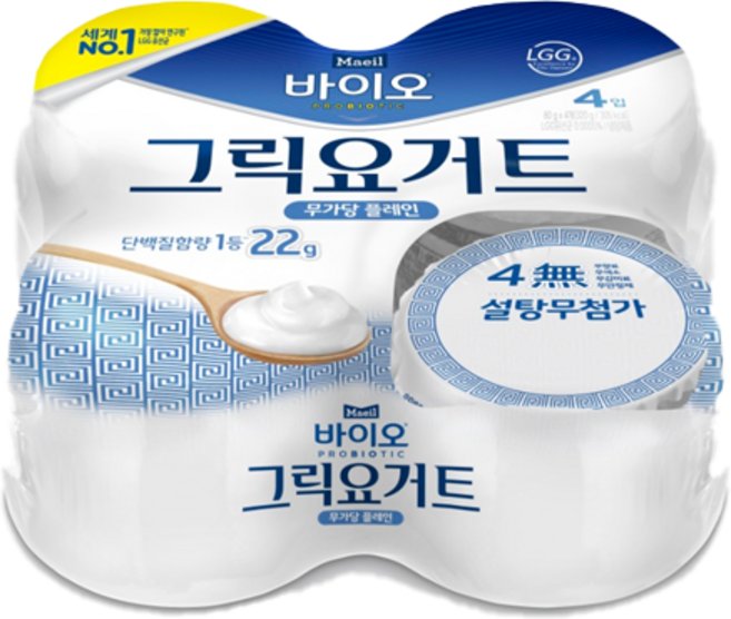 매일 바이오 그릭요거트 플레인 400G, 80g, 8개