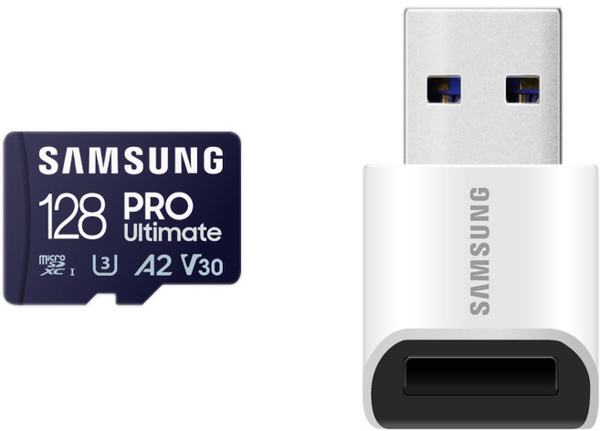 삼성전자 PRO Ultimate 128GB + 리더기 마이크로SD 메모리카드 MB-MY128SB/WW, 1개