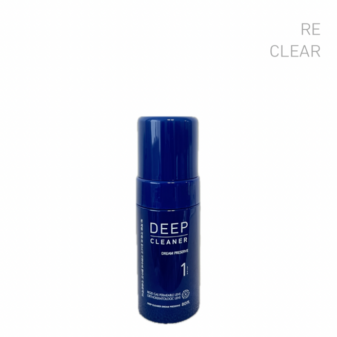 딥클리너 폼 거품형 펌프 드림렌즈 OK렌즈 하드렌즈 전문 세척액, 1개, 60ml