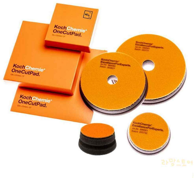코흐케미 원컷 패드 3인치 컴파운드 스펀지 광택 패드 자동차 차량 세차, 1개