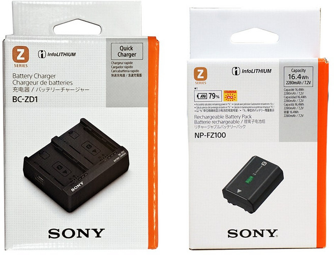 소니정품 BC-ZD1 듀얼충전기+NP-FZ100 배터리 공식대리점, 1개