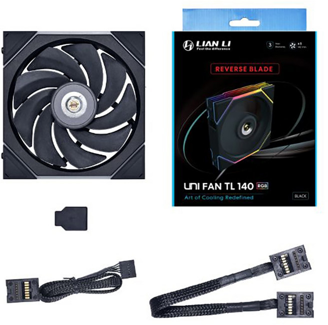 聯力 UNI FAN TL 120 RGB 白色 風扇, 14RTL1W-反向 14公分 白色1入