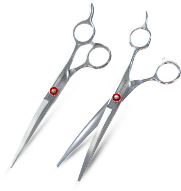 디자이너스 [디자이너스] 애견 미용가위/커브형 가위, 1개