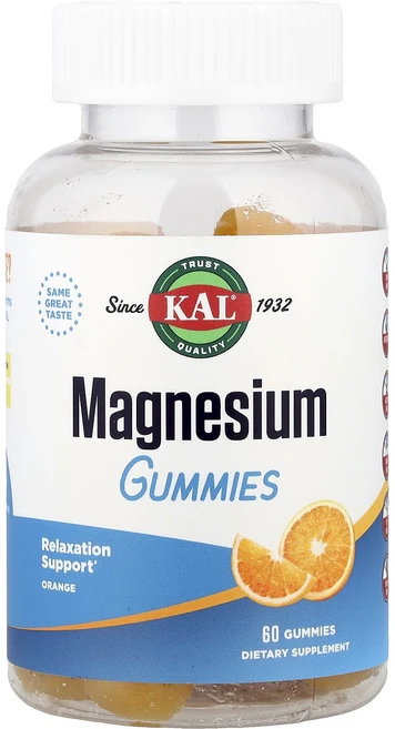 헁복하고 건강하세요 KAL 마그네슘 구미젤리 오렌지 구미젤리 60개 늘 챙기셔야합니다 - 쿠팡