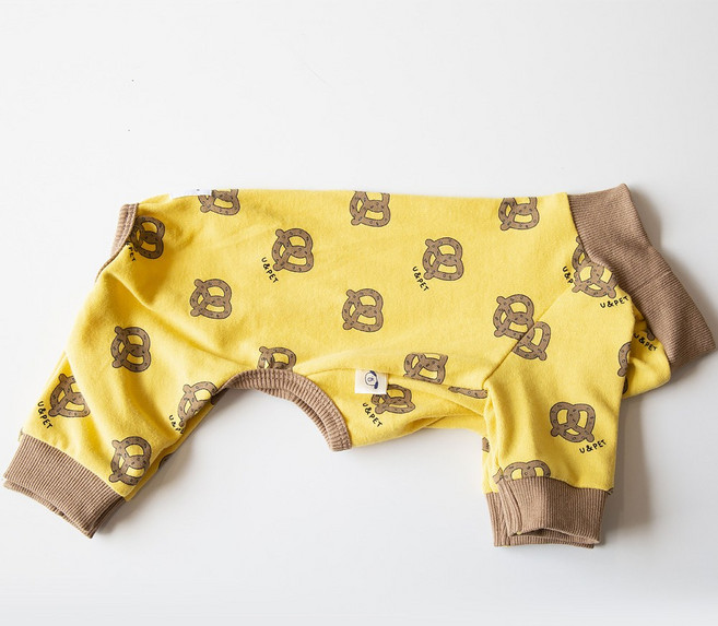 강아지옷 패스트 푸드 올인원 중형견 대형견옷, 프레첼, 1개