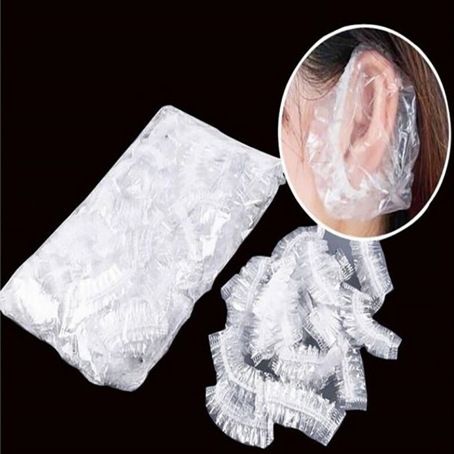 콩콩 염색 귀마개 비닐 캡, 단일, 100개