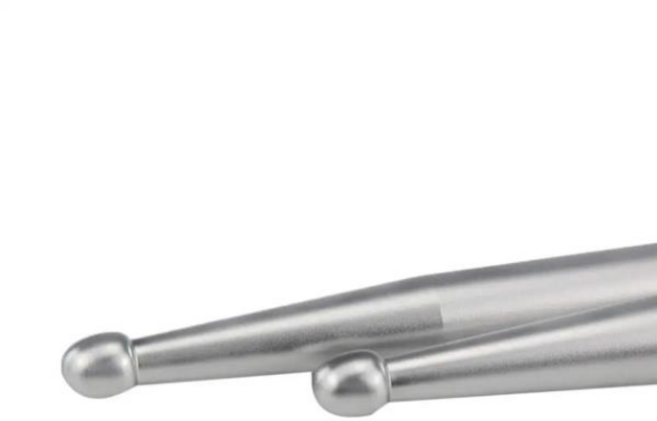 솔리드 알루미늄 합금 드럼 스틱 프로 초심자용 5A 1 쌍, 01 은, 1개