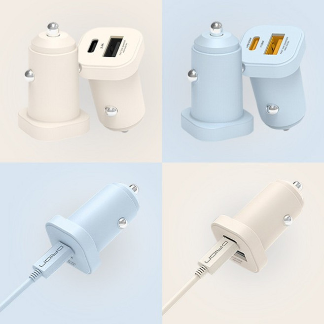 (DGS쇼핑)드리온 초고속 PD 차량용 충전기 모음, 2.4A (USB포트), .차량용 PD25W + 18W(C to C)