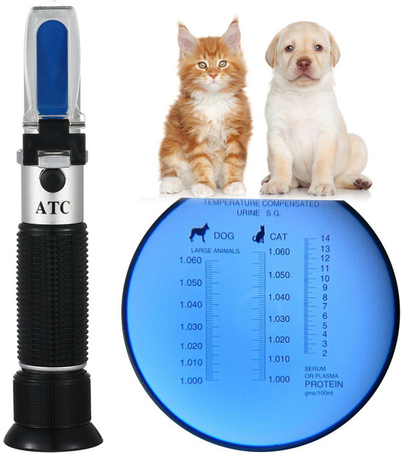 루나플러스 강아지 고양이 반려동물 뇨 요 비중계 굴절계 음수량 체크 방법 기계 애견 소변검사 신부전 ckd, 1개