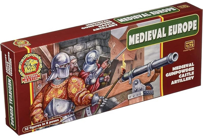 울티마티오 1/72 중세 유럽 포병 8포즈 24체 플라모델 RU72009