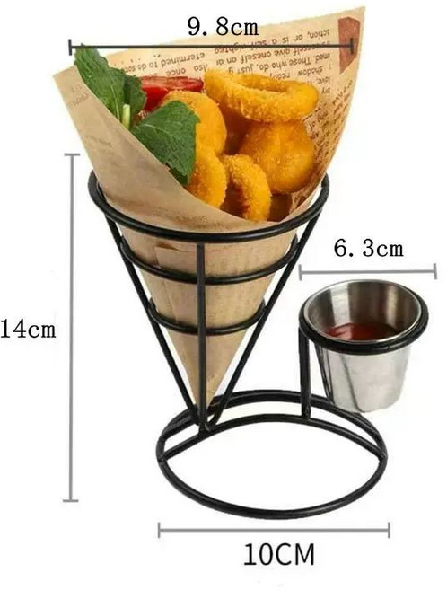 스텐 감자튀김 바구니 거치대 스틸와이어 마끼꽂이 튀김 홀더 김말이꽂이, 1개
