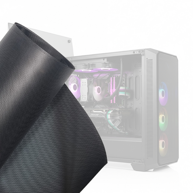 컴퓨터 본체 먼지망 먼지필터 빅타워 낱개, 블랙, 1개