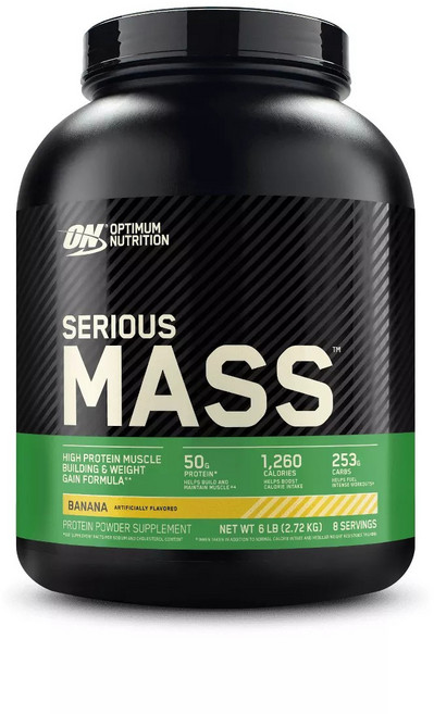 Optimum Nutrition 시리어스 매스 바나나맛, 1개