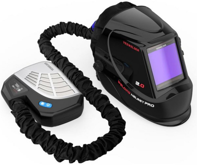 YESWELDER 구동 공기 정화 자동 다크닝 용접 헬멧 LYG-M800H 용접기 후드, M800H, 1개
