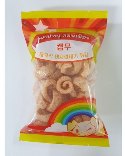 캡무 칙차론 솜땀용 돼지껍데기튀김, 50g, 6개