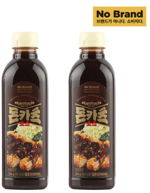 노브랜드 돈카츠 소스, 2개, 550g