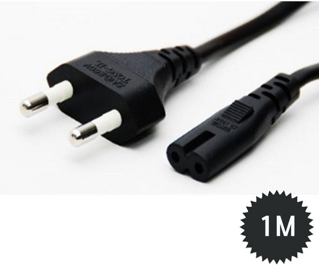 국산 파워 8자 케이블 (AC 220V/2.5A) 1M
