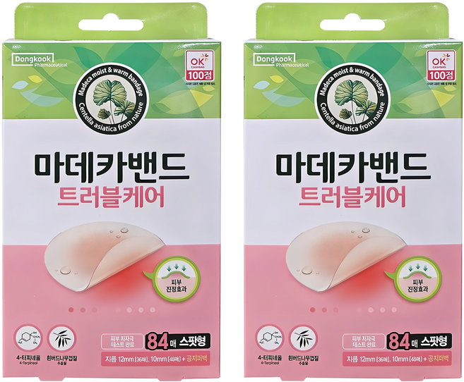 동국제약 마데카밴드 트러블케어 스팟형, 84개입, 2개