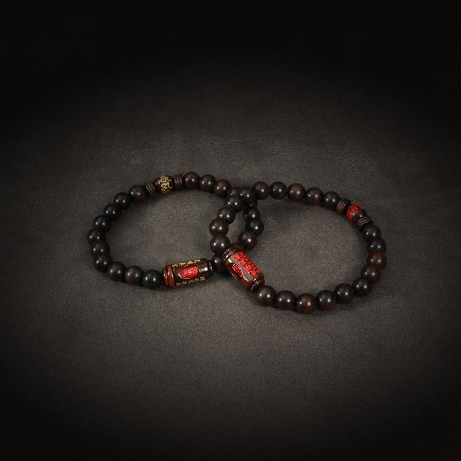 벽조목 광명진언 3부적 염주 팔찌 합장주