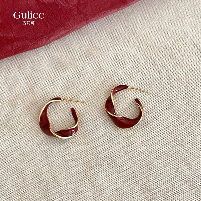 古莉可 Gulicc 法式扭轉耳環 飾品耳飾 簡約時尚 生日禮物推薦