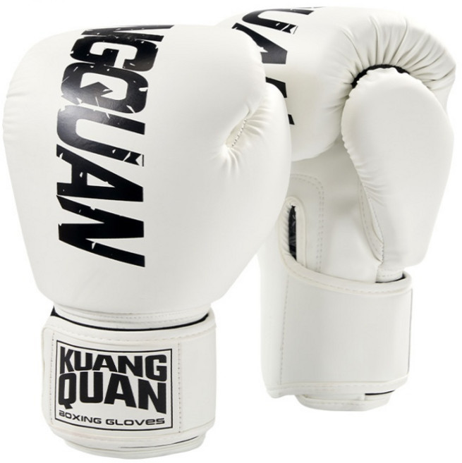 새로운 10/12/14/16oz 권투 장갑 전문 성인 산다 무에타이 싸우는 남자와 여자 훈련 샌드백 싸움 MMA, 01 10oz, 02 White and black