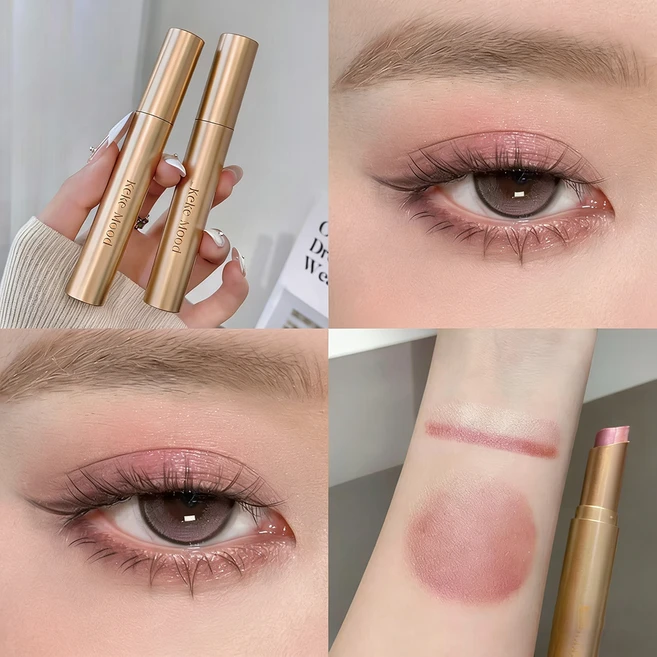 아이섀도우 스틱 스틱섀도우 하이라이터 워터프루프 아이섀도우 스틱 섀도우 섬세한 그라데이션 글리터 하이라이터 아이쉐도우 스틱아이섀도우, 2개, 04 - 쿠팡