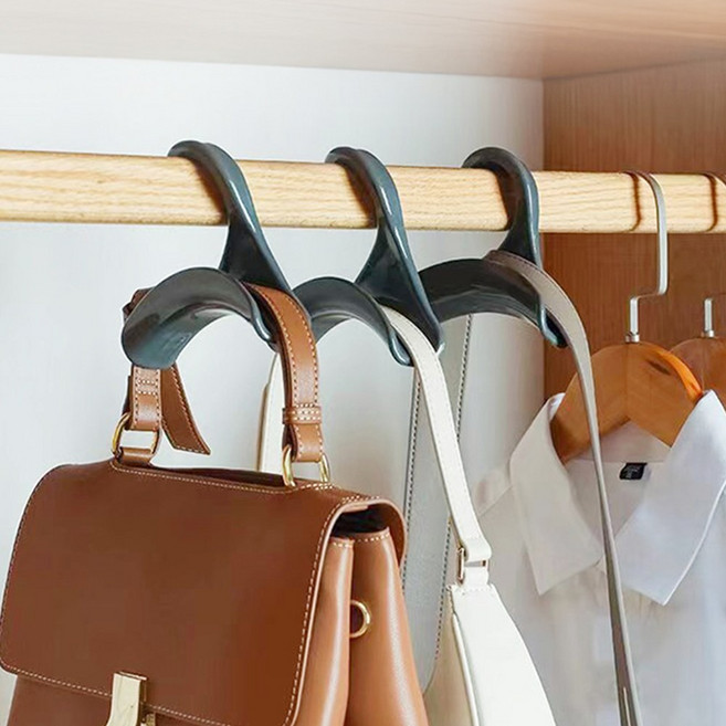 모두일상 가방 정리 옷장 수납 후크 옷걸이형 가방걸이 스카프 벨트 모자 보관, 10개