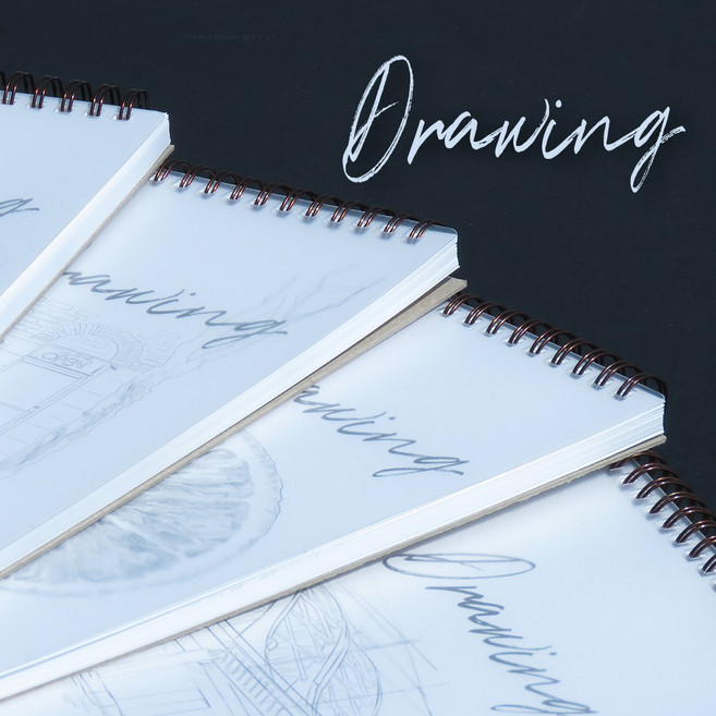 [스타일] 3000 드로잉북 크로키북 상철 4종세트, 5. 4종혼합, 4권