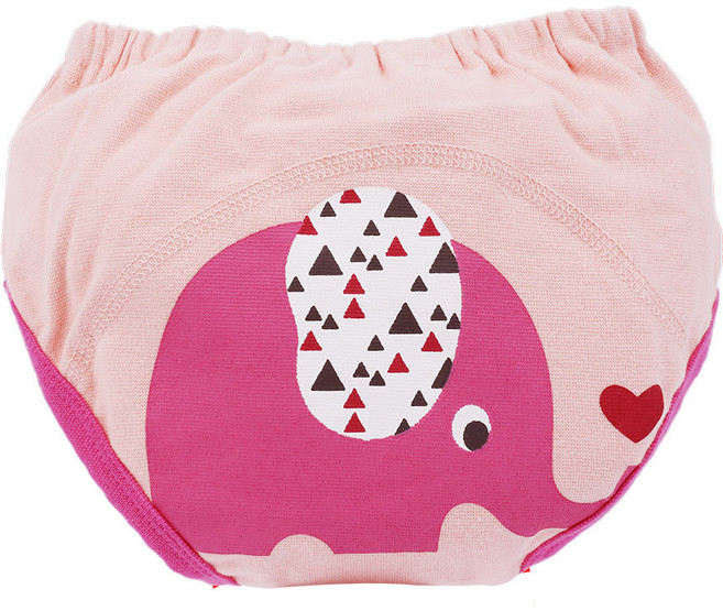 스칸디맘 국내생산 귀여운 우리아기 배변 훈련팬티, 엘리펀트 연핑크, 1개