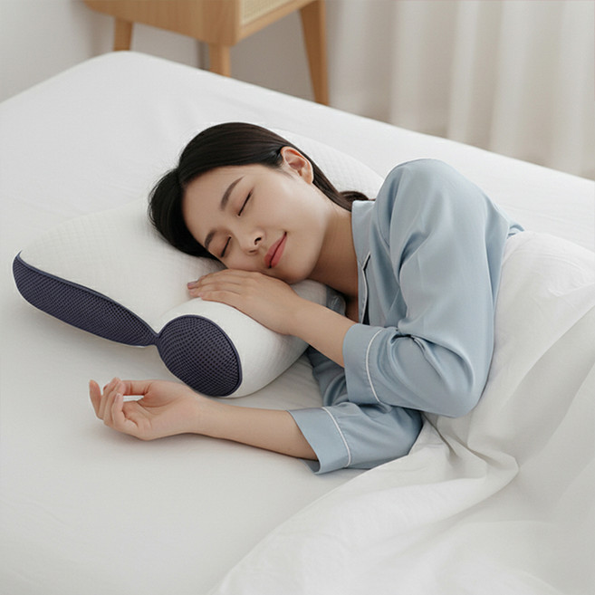 루이벤 꿀잠직행 바른베개 빨아쓰는 기능성 숙면 경추베개 900g 베개 거북목 숙면 케어, 1개, 꿀잠직행바른숙면베개 900g