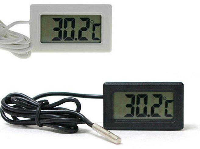 니토 온도계-실내외 케이블형_블랙 화이트 1m 3m 5m, 1개
