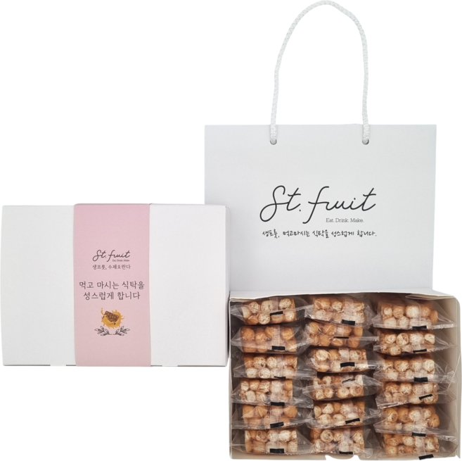 국산쌀조청 수제오란다 오리지널 18입 기본띠지 쇼핑백, 342g, 1세트