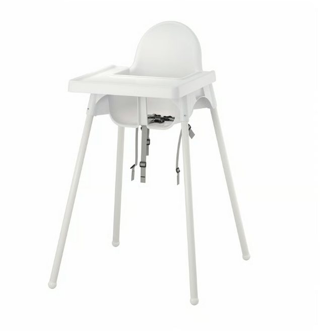 이케아 아기 식탁의자 안틸로프 하이체어, 1.화이트(의자+트레이)