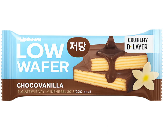 랩노쉬 저당 웨하스 초코바닐라, 53g, 3개