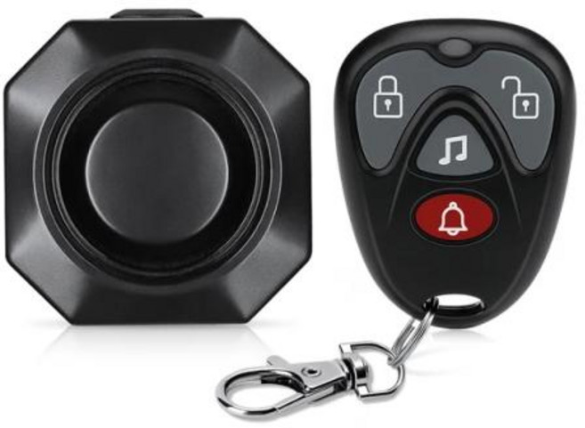 자전거도난방지경보기 Camluxy USB 충전식 자전거 알람 원격 110dB 시끄러운 볼륨 조절 가능 차량 보안 경보 도난 방지 오토바이, 한개옵션1