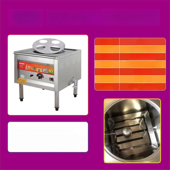 식당스팀기 만두 찐빵 상업용 취반기 찜기 식당용 쿠커 증기 대게 업소용 찜솥 대형, 사각관 4구 이동식 패널 화염 보호, 기본 색상