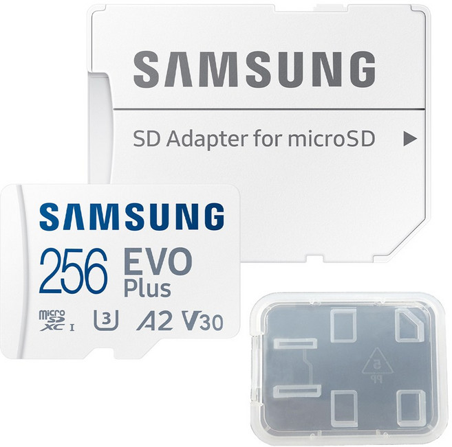 삼성전자 공식인증 정품 마이크로SD카드 EVO PLUS 256GB MB-MC256SA/KR + 보관케이스, 1개
