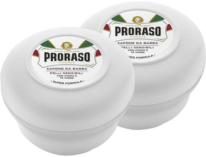 프로라소 오트밀 그린 티 쉐이빙 솝, 2개, 150ml