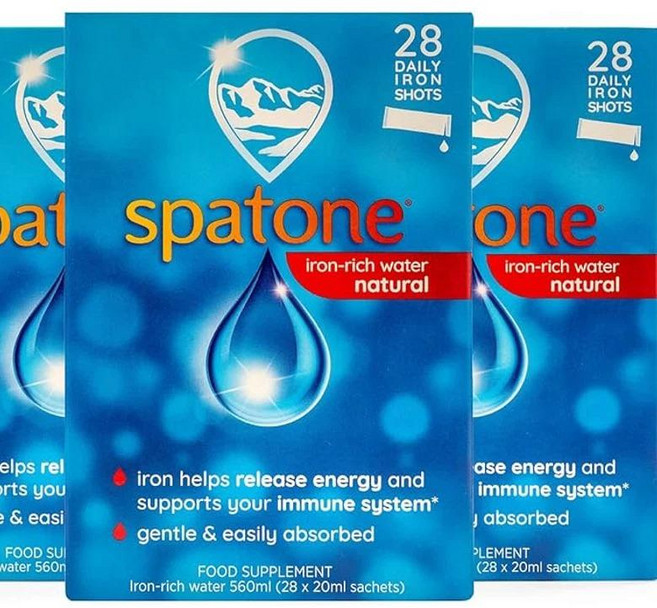 스파톤 천연 액상 철분 보충제 철분 풍부 물 사셰 오리지널 맛 (14 28 42 56 84 사셰)- Direct Delivery from UK, 6개