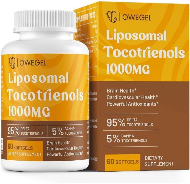 Owegel 오위젤 리포조말 토코트리에놀 1000mg 소프트젤 60개, 리포좀 토코트리에놀 1000mg 소프트젤 60개, 1개, 60정 - 쿠팡