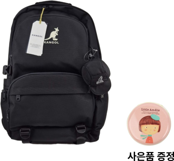 [국내매장판] 캉골 가방 학교 등산 남녀공용 어센틱 코어 백팩 1464 학생 백팩 + 웨어핏 동전지갑 사은품