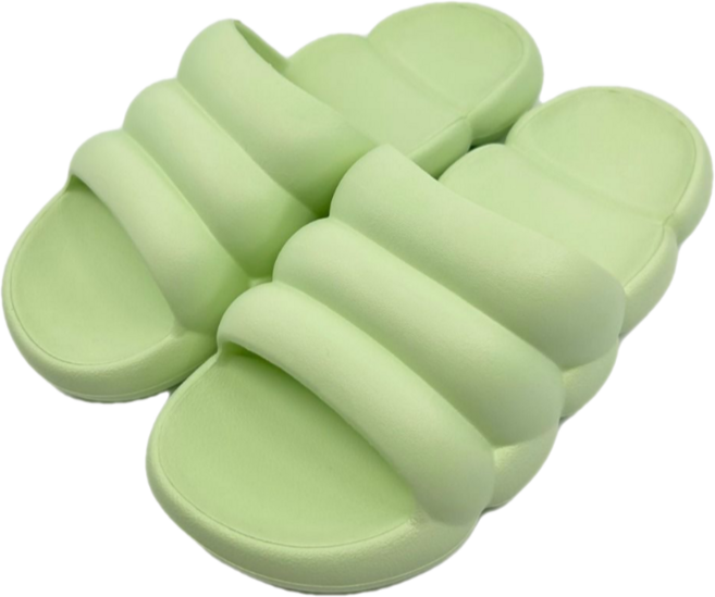 IAWI 뚱카롱 슬리퍼 프리미엄 실내화 층간소음 신혼선물 임산부 산후조리원, 그린, 1개