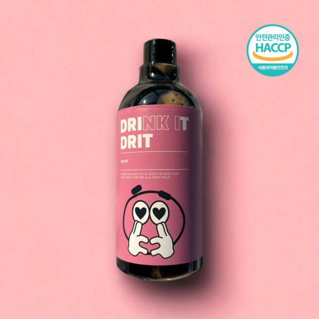 드릿 콜드브루 더치커피 원액 디카페인 액상커피, 1개, 1병, 500ml