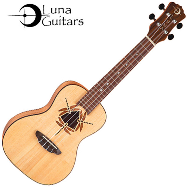 루나 Luna Guitars UKE DFY SPR Concert 콘서트 우쿨렐레, 1개