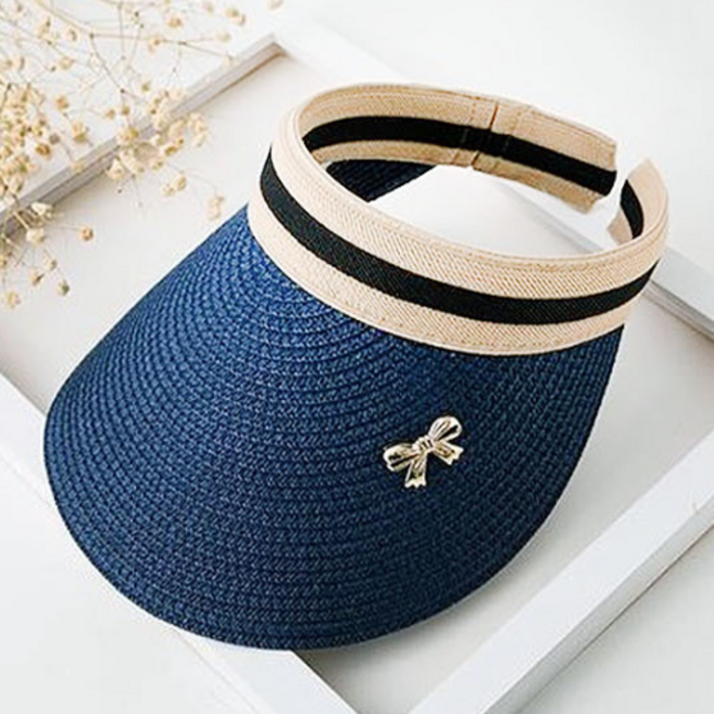여성 데일리 밀짚 머리띠 헤어 캡 모자