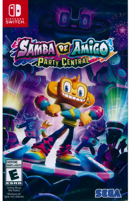 SEGA Samba de Amigo: Party Central 歡樂森巴：歡樂搖搖派對 Nintendo Switch 遊戲軟體, 1個, 中文美版(單遊戲), Multicolor