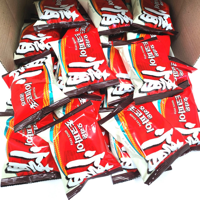 오리온 초코파이 달콤한 간식 파이 대용량 (개별포장), 39g, 50개