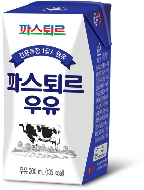 파스퇴르 전용목장 우유, 200ml, 10개
