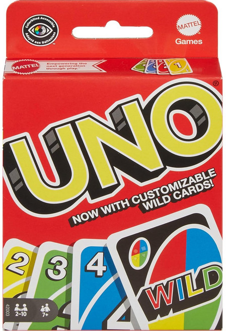 Mattel Uno Playing Card Game for 7 Yrs and Above for Adult Set of 112 Cards Multicolor, 1개, MULTICOLOUR