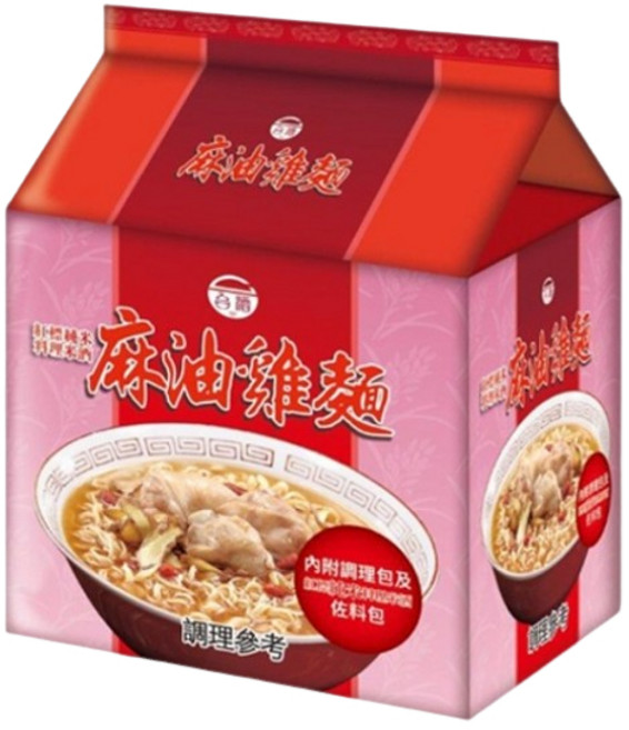 台酒TTL泡麵全系列：花雕雞麵、麻油雞麵、酸菜牛肉麵等多種口味袋裝, 1個, 麻油雞麵 (3包/袋)